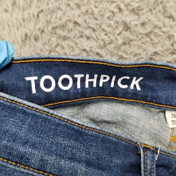 J. Crew Jeans Womens 26 Blue Toothpick Stretch Skinny Re-Imagined Denim - Picture 10 of 16